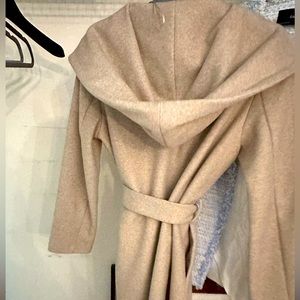 Zara hooded open light weight pea coat